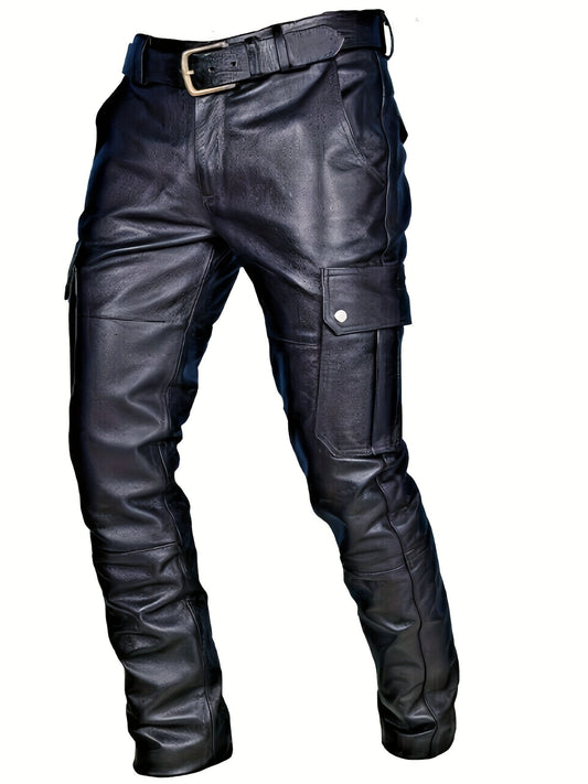 Upgrade Your Seasonal Style with Men's Leather Pants for Autumn and Winter - CasualFlowshop